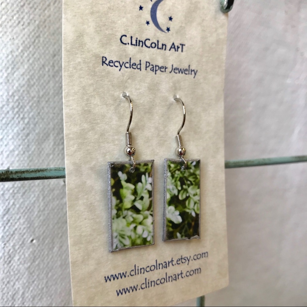 Recycled Paper Earrings ♻️
